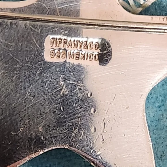 Tiffany & Co. Sterling Silver Star Brooch With Box - Picture 3 of 8